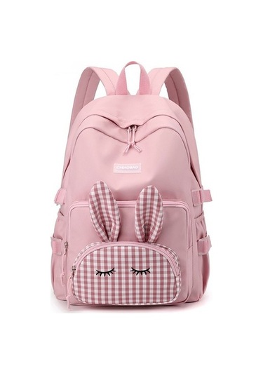 Yeni Okul Çantası Sevimli Kız Hafif Sırt Çantası Karikatür Sırt Çantası Jqebz6 Açık Pembe