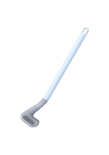 Konesam Duvar Tipi Uzun Saplı Tuvalet Fırçası, Tam Temizlik, Tpr Malzeme, Kir Gizlemez, Slippery Olmayan Kollü, Mucizevi Temizleme Gücü Mavi