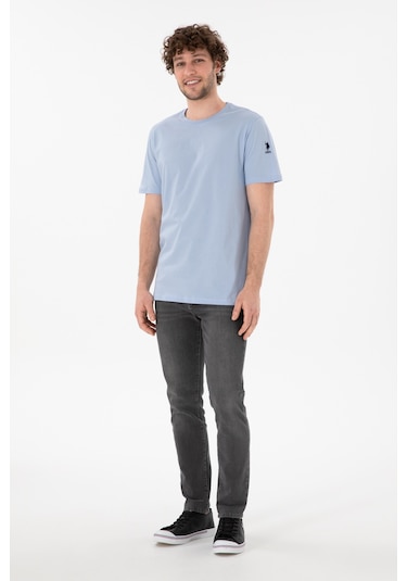 U.S. Polo Assn. Erkek Regular Fit Bisiklet Yaka Açık Mavi Basic Tişört 50305985-VR003 U.S. Polo Assn. Erkek Regular Fit Bisiklet Yaka Açık Mavi Basic Tişört 50305985-VR003