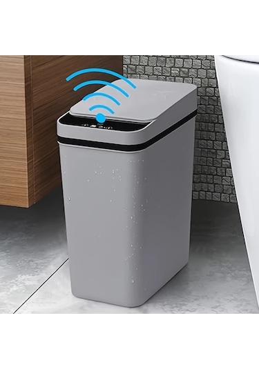 Honeybeeshop Akıllı Sensörlü Otomatik Çöp Kutusu 11l Beyaz Ev Ofis Mutfak İçin Dokunmasız