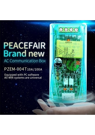 Moly Xiaoguang Peacefair Pzem-004t 3.0 Sürüm Ttl Modbus-rtu Gerilim, Akm Frekans Güç Faktörü Enerji Ölçer Ac Tek Fazlı 100a Ampermetre