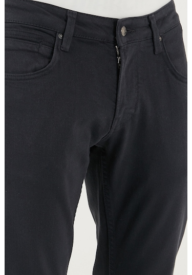 Buratti Pamuklu Regular Fit Normal Bel Boru Paça Jeans Erkek Kot Pantolon 2211C40Parma Antrasit