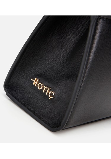 Hotiç Kadın Deri Siyah Kilit Detaylı Omuz Çantası 03cah316340a100 03cah316340a100 Siyah