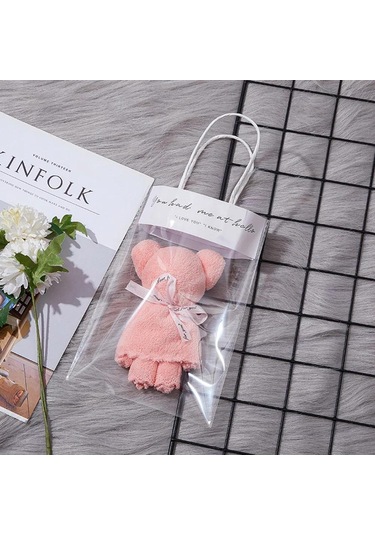 Dofolink Beyaz Ayı Şekilli Ped Ve Çanta Hediyeli Set - Kaliteli Poliester - Kompakt Boyut - Özel Hediyelik