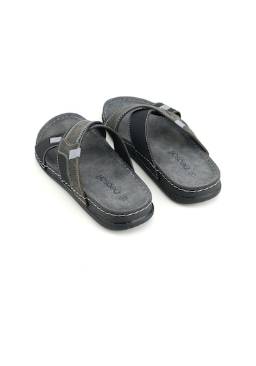 Gezer Yazlık Erkek Suni Deri Neosoft Rahat Taban Günlük Terlik Gt1yme.13015.07.010.0c Siyah