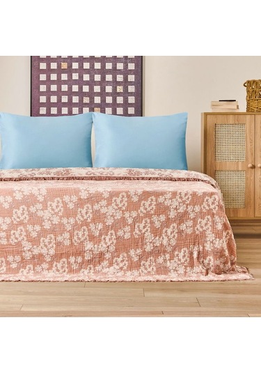 Evidea Soft Belloria Çift Kişilik Yatak Örtüsü - Kiremit - 220x255 Cm Kiremit