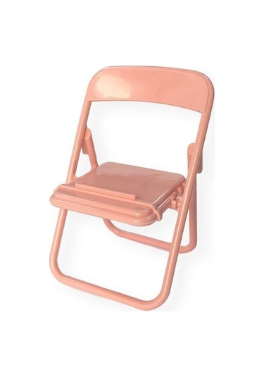 Masaüstü Sandalye Cep Telefonu Tutucu Evrensel İns Makaron Renk Tutucu Dekoratif Süsler Masaüstü Sandalye Tutucu Pembe