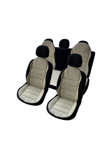 Renault  Oto Koltuk Kılıfı Oto Minder Krem 4 Koltuk Ön Ve Arka