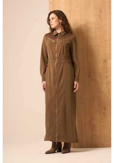 Ftz Women Kadın Safir Elbise Kahve 31261 Kahve
