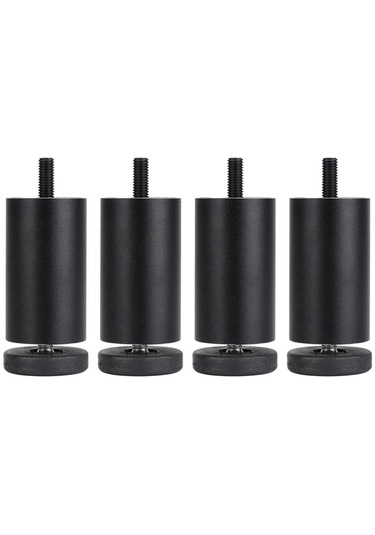 Suntek 4 Adet Alüminyum Alaşımlı Mobilya Ayakları Siyah-12cm Çok Renkli