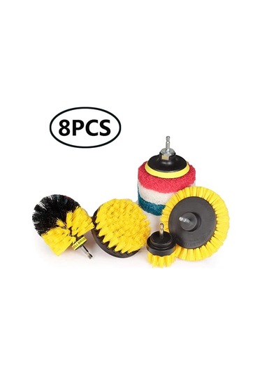 Untıor Elektrikli Matkap Fırça Ek Seti Güç Scrubber Fırça Araba Parlatıcı Mutfak Banyo Temizleme Kiti Tuvalet Temizleme Araçları