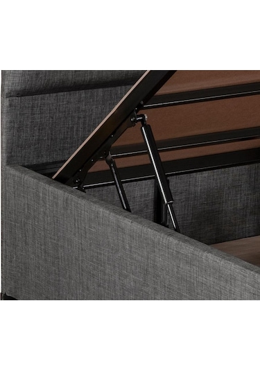 Nironyatak Niron Silver Baza Ve Başlık Seti 100 x 200 CM Cm Tek Kişilik Kaydırmaz