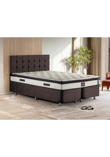 Niron King Yatak Seti 140x190 Çift Kişilik Yatak Baza Başlık Takı