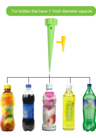 Fortunelane Otomatik Sulama - Damla Sistemi - 30 Adet Mavi Set, Bitki İçin Su Ayarlı Çok Renkli