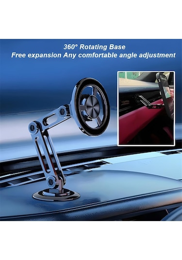 Dianziye Araç Telefon Tutucu Metal Manyetik 360 Döner Sabitlenme Gücü Yüksek Porselen Altın Ev Araç İkisi İçin Kullanılabilir Sabit Tutucu Diğer