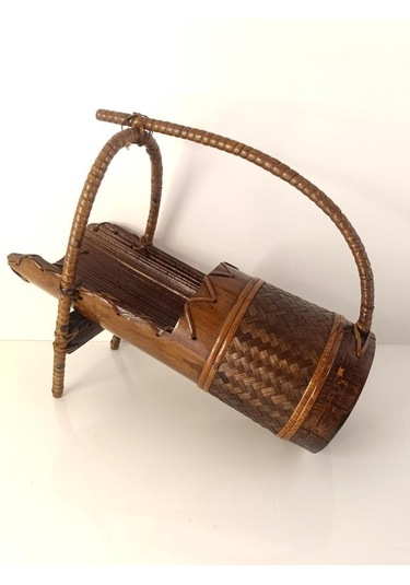 Bambu Şişe Şarap Sunumluk Yağdanlık Ev Dekorasyon