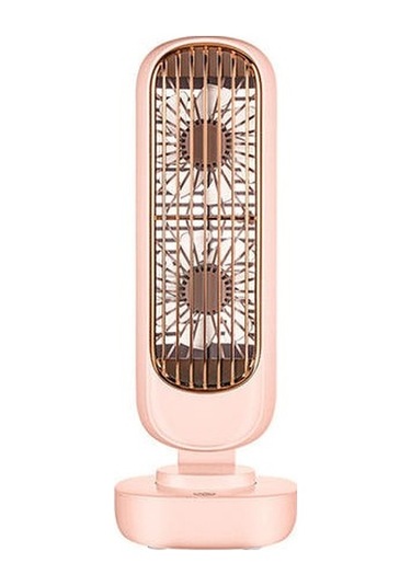 Taşınabilir Klima Fanı Yaz Kişisel Masaüstü Fan Ev Ofis Usb Şarj Edilebilir 3 Hız Ayarlanabilir Sessiz Hava Soğutucu Fanlar 9587 Pembe
