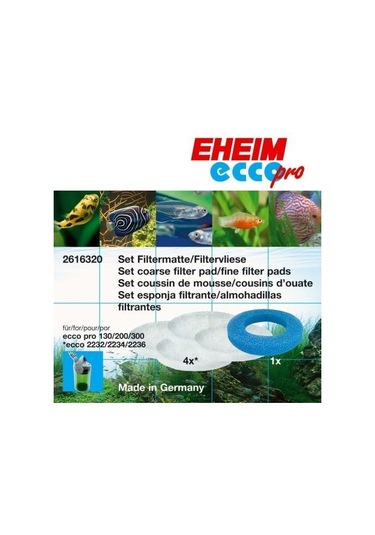 Eheim Ecco Pro 2034 - 2036 Elyaf ve Sünger Seti