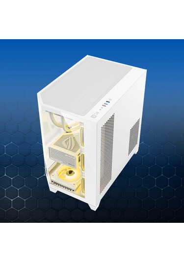 Gameagle EDGELPW Edge 7 Argb Fanlı Gamer Bilgisayar Kasası 850w 80+ Plus Bronz Power'lı Sıvı Soğutmalı Beyaz