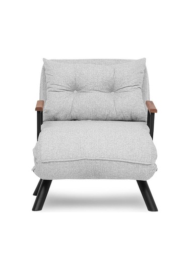 Pafu Sando Tekli Katlanır Yataklı Koltuk Teddy Gri