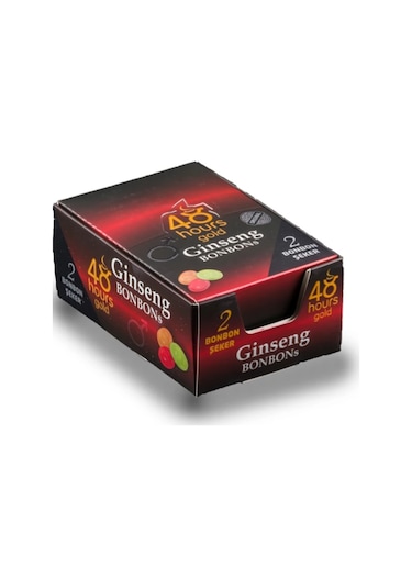 3 Adet 48 Hours Gold Ginseng Bonbon Şeker Metal Kutuda 2'şer adet