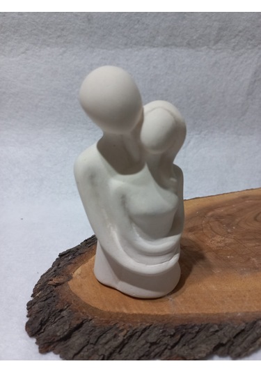 Sarılan Sevgili Biblo Beyaz 01