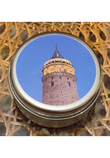 Galata Kulesi Mavi Çiçekli Tkm