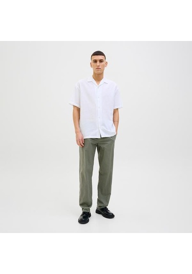 Jack&jones Kane Summer Linen Blend Jogger Erkek Yeşil Pantolon