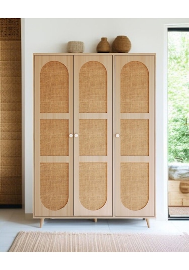 Floradesign Bali Bohem Jüt 3 Kapaklı Gardırop