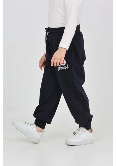 Toontoy Erkek Çocuk 98 Nakışlı Eşofman Alt Lacivert