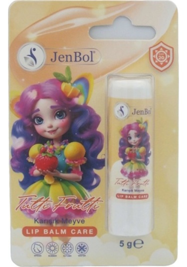 Jenbol Kids Lip Balm Dudak Bakım Kremi Tutti Frutti Spf 20 5 Gr