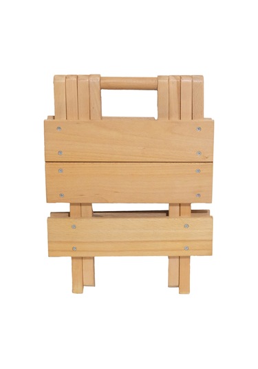 Açılır Kapanır Ahşap Tabure 35 Cm Şık Ve Dayanıklı Natural