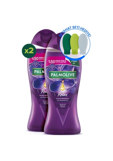 Palmolive Aroma Sensations So Relaxed Aromatik Banyo Ve Duş Jeli 750 ml X2 Adet + Seyahat Kiti Hediye