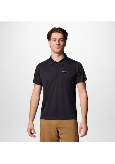 Columbia Ao4872 Zero Rules Light Erkek Polo T-shirt 2118551010 Siyah