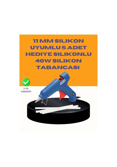 Nrzsnt 40w Sıcak Mum Silikon Tabancası 5 Silikon Hediyeli Hızlı Yapıştırma
