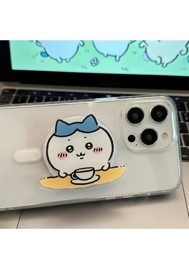 Goldenqian Ins Kore Sevimli Komik Karikatür Magsafe Manyetik Telefon Tutma Tok Standı Iphone 16 S25 Kablosuz Şarj Kutusu Katlanabilir Tutucu O O