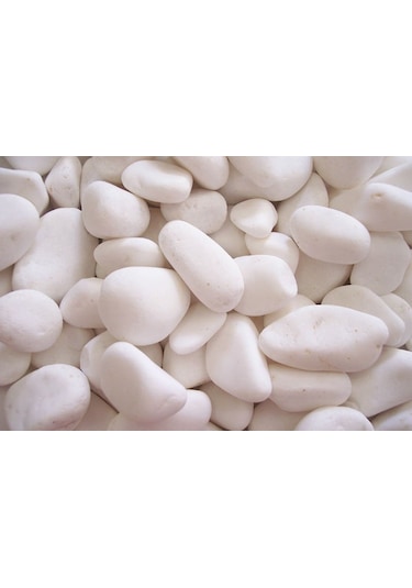 Beyaz Taş 25 Kg 2-4 Cm Dolamit Taşı Dekoratif Taş Bahçe Taşı