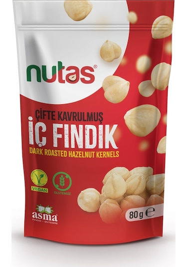 Nutas Çifte Kavrulmuş İç Fındık 80 G