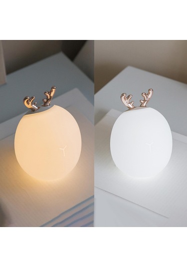 Homyl Güzel Hayvan Gece Lambası Renk Değiştirme Başucu Masa Geyik Çok Renkli