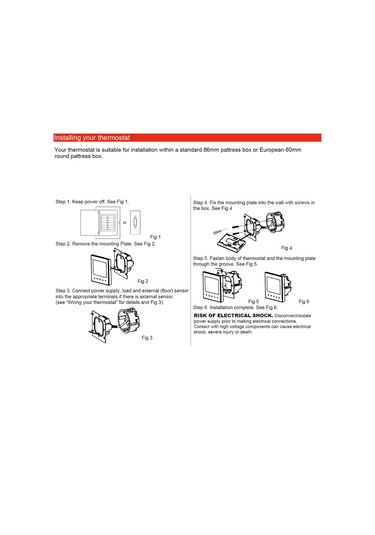 Radyant Yerden Isıtma Sistemi İçin Ana Programlanabilir Beyaz