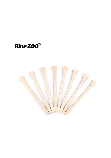 Reedark Bluezoo 2 Si 1 Arada Yüz Ve Burun Ağda Çubukları, 200 Lü Paket, Doğal Ahşap Malzeme