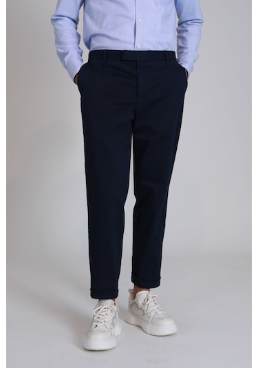 Lufian Gabrıel Spor Erkek Chino Pantolon Slim Fit Lacivert Lacivert 112190305100200 Lacivert
