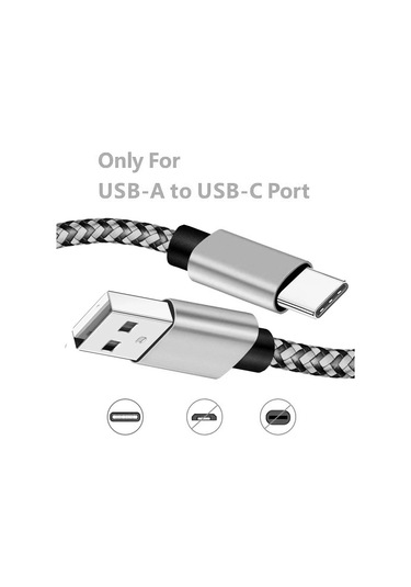 Usb Tip C Kablo Tarih Sync 2.4a Hızlı 1m 2m 3m Şarj Naylon Örgülü Tel Şarj Rose Red 2m