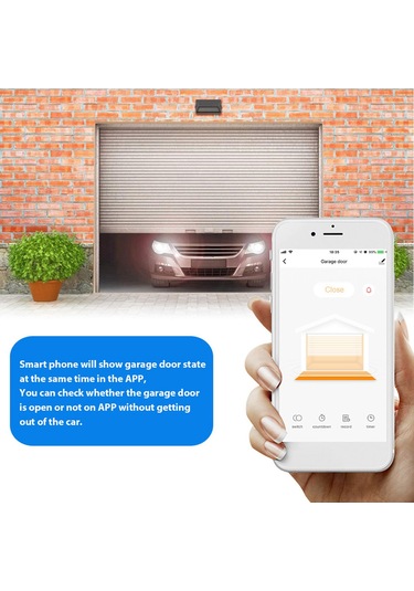 Samdoo Akıllı Garaj Kapısı Kontrol Cihazı - Wifi İle Uzaktan Açma/kapama, Tuya Ve Smartlife Uyumlu