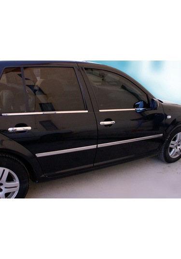 Vw Volkswagen Golf 4 Hb Uyumlu Yan Kapı Çıtası 4 Parça 1998-2004 Paslanmaz Krom