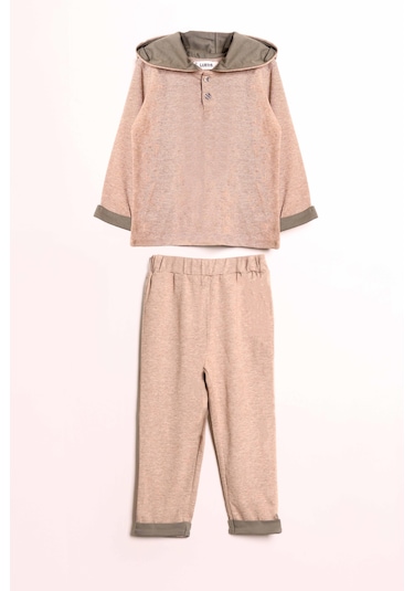 Luess Erkek Çocuk Kapüşonlu Düğme Detaylı Mevsimlik Alt Üst Takım -bej 3-4 Yaş 8-9 Yaş Bej Luess Erkek Çocuk Kapüşonlu Düğme Detaylı Mevsimlik Alt Üst Takım -bej 3-4 Yaş 8-9 Yaş Bej