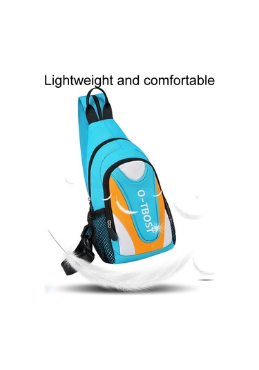 O-tbost Outdoor Casual Çok Fonksiyonlu Crossbody Sırt Çantası Gök Mavisi Ve Sarı