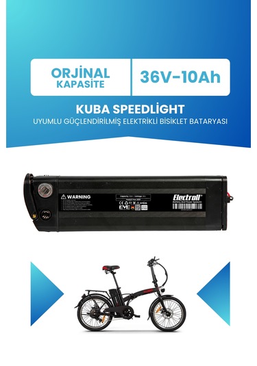 Kuba Speedlight Uyumlu 36v 10ah Güçlendirilmiş Batarya