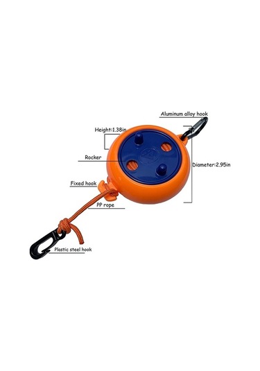 Ulzyvf Katlanabilir Seyahat İpi - Çamaşır Asma, Kamp İçin Pratik Turuncu