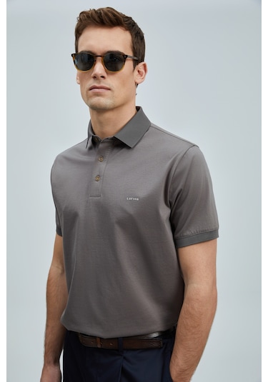Lufian Luna Smart Erkek Polo Tişört Vizon Vizon 111040228100430 Vizon